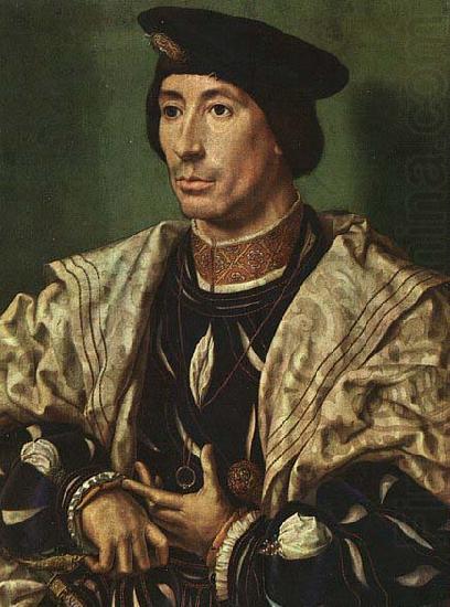 Portrait of Baudouin of Burgundy - Oil on panel Staatliche Museen, GOSSAERT, Jan (Mabuse)